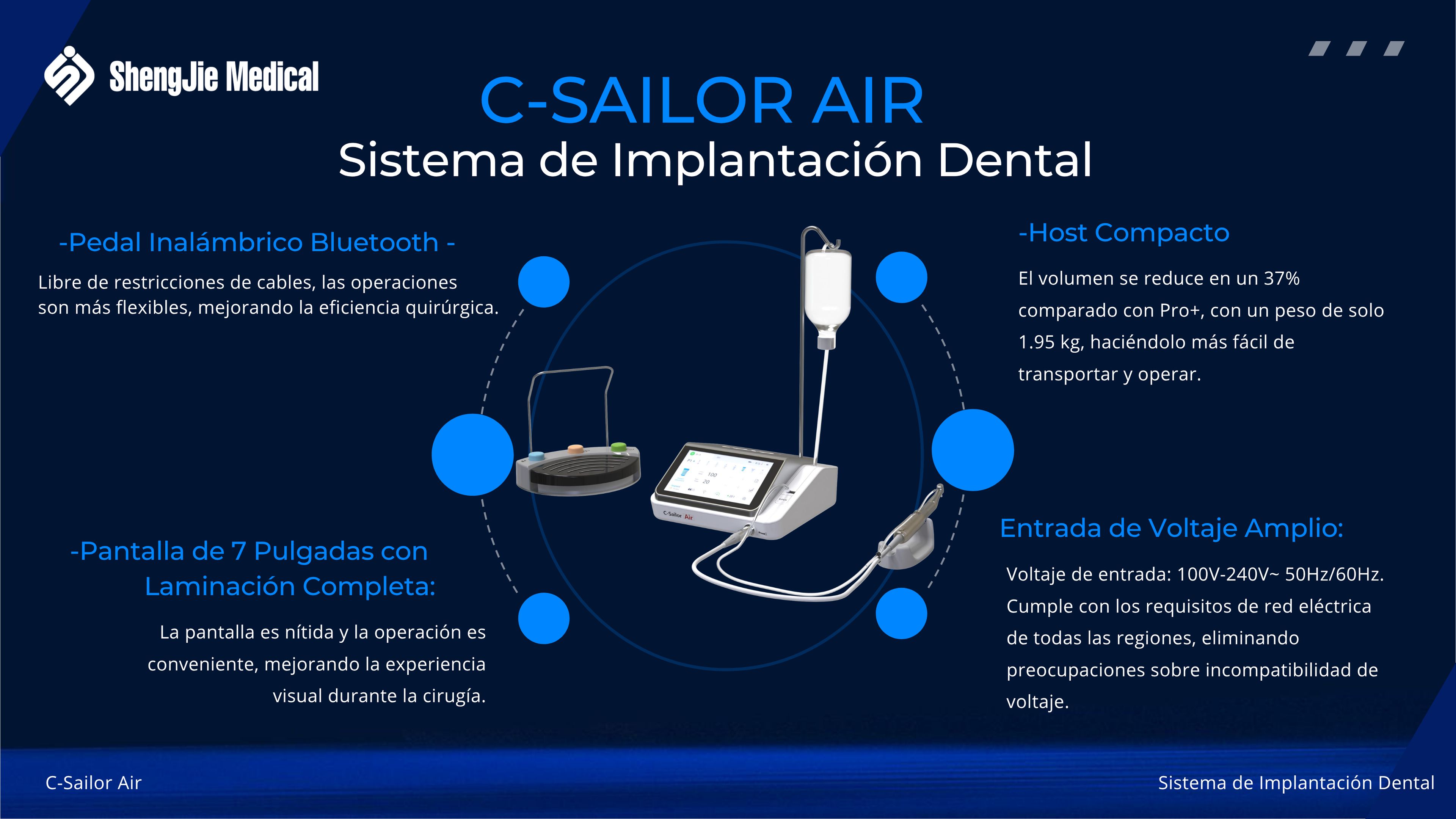 Motor de Implantología - C Sailor Air